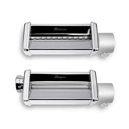 Ankarsrum Pastasett med lasagnevals og fettuccini - Kjøp kjøkkenmaskin hos Bakeren og Kokken' - 'Forkrommet stål