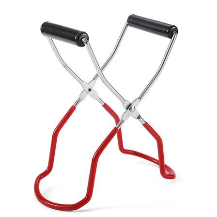 Røde klemmetang for glass, anti-skold klemme, klemmetang for glass, rustfritt stål