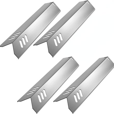 4-pack grillvärmeplattor för Dyna-Glo, Uniflame, bakgårdsgrill - silver