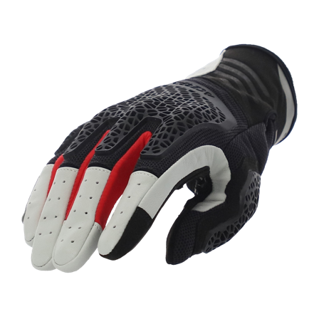 Motocyklové Rukavice Acerbis Crossover Dual Neonová Šedá M