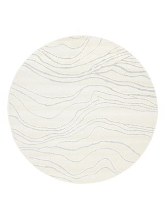Skagen Innen-/Outdoor-Teppich Waschbar Ø 150 Klein Weiß Rund
