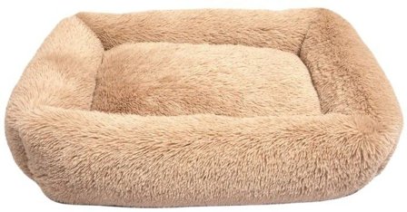 Brava Fluffy Calming Bed Rectangle XL Beige