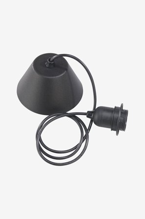 PR Home - Loftophæng Base sort ledning 2,1 m - Sort - Tilbehør - Fra Homeroom