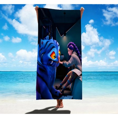 REA K-POP Demon Hunter Girls Series Mikrofiber Absorberende Strandhåndklæde Hurtigtørrende Håndklæde AL250908416 AL250908416