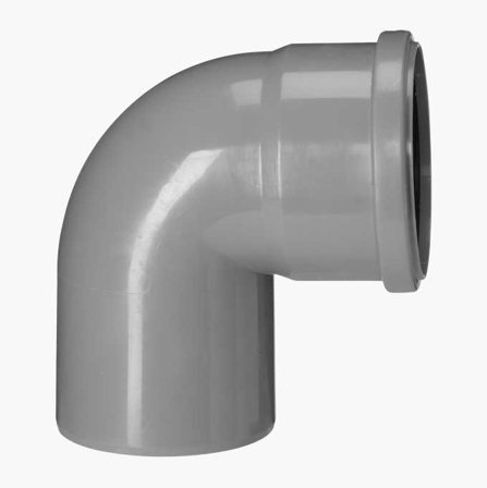 Avloppsböj 87° 110 mm PP - Biltema