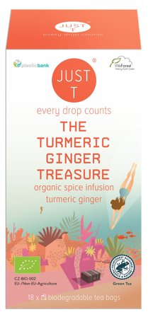 Just T Økologisk Spice Infusion Turmeric Ingefær, Helse & Madvarer, Te, Øvrig Te