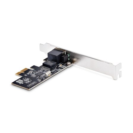 StarTech 1-Port 2.5G NBASE-T PCIe Network Card, Computer Network Interface Card, Intel I225-V, Single-Port Ethernet, Multi-Gigabit NIC