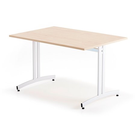 Kantinentisch SANNA, 1200x800x720 mm, weiß/birke