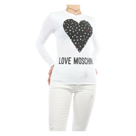 Love Moschino Long sleeve T-shirt , Wit , Dames , Maat: S