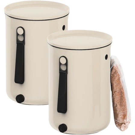 Bokashiworld sweden 2.0 Kökskompost Startkit Gräddvit | Inredning > Pedalhinkar > Sophink | Bagaren och Kocken