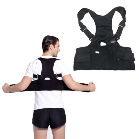 Stark Ryggvest Holdningsvest Ryggstøtte for Bedre Holdning svart black XL zdq