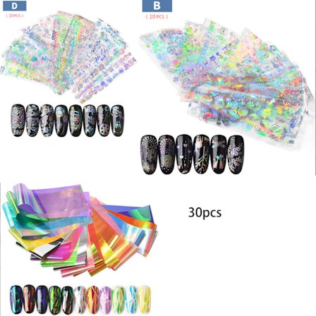 nail art radium färgöverföring stjärna klistermärken