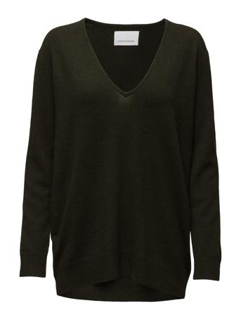 Boston V-Neck 6304 Villapaita Vihreä Samsøe Samsøe