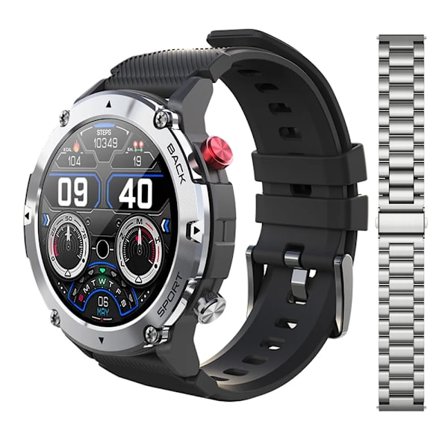 LEMFO LF26 Max Smartklokke Menn Bluetooth-anrop Smartklokke IP68 Vanntett 360 HD-skjerm Standby For Android IOS