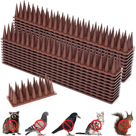 Bird Spikes, 12-pack Djuravskräckande spikar av plast