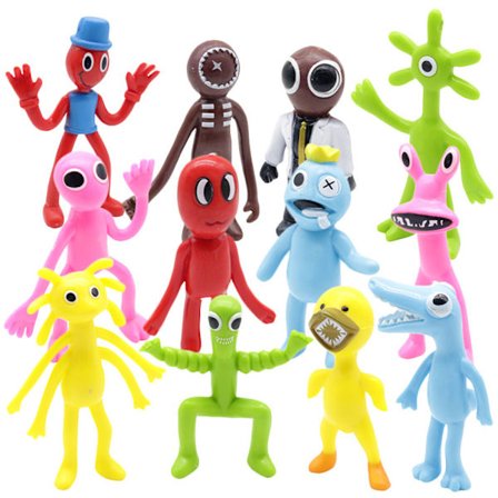 12ST Rainbow Friends Actionfigurer Set Födelsedagstårta dekor - high quality