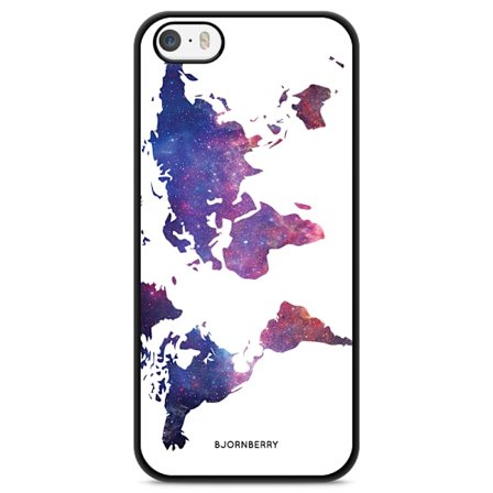 Bjornberry Skal iPhone 5/5s/SE (2016) - Världkarta Rymd