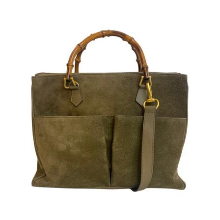 Gucci Vintage, Pre-owned Shoulder bag Groen, Dames, Maat:ONE Size,leer
