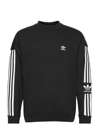 Adicolor Classics Lock-Up Trefoil Crewneck Sweatshirt Sweat-shirt Tröja Svart Adidas Originals