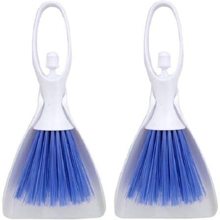 Bärbar husdjurskvast och spade set - Smådjurs rengöringsskyffel set