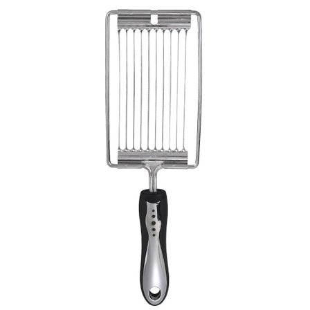 Rustfri tomat- og kødskærer med håndtag, køkkenskærer, tomatskærer, tomatskærer til ost, kogt æg, skinke