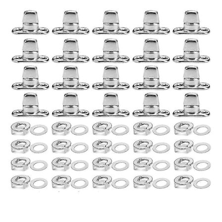 20 Sett Marine Grade Twist Lock Festespenner Svingknapp Øye og Stud, For Lerret Festespenner Svingknapper