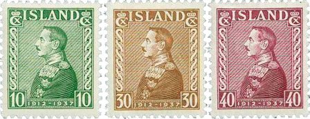 Island 1937 - AFA 187-189 - Postfrisk