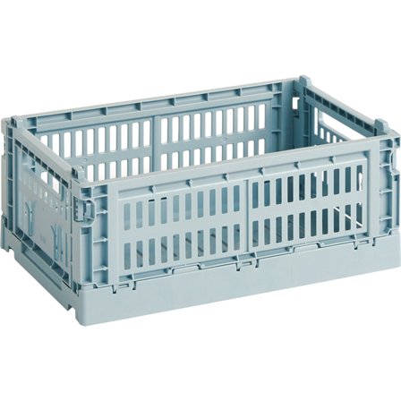 Hay Colour Crate opbevaringskasse, small, dusty blue | KitchenOne