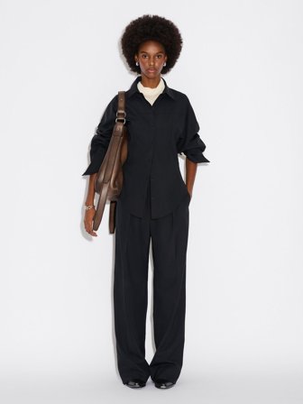 Holzweiler Cyra Pleat Trousers - Black - Women's - 38