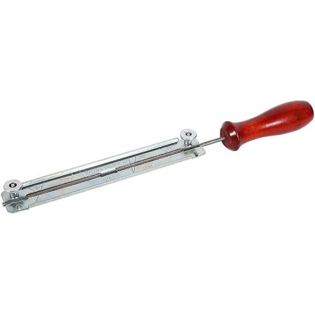 Stål kjede slipesag sett med runde filer Gauge runde motorsag filhåndtak Kjede sliper med trehåndtak 4mm