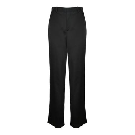 Balmain, Wide Trousers Zwart, Dames, Maat:S
