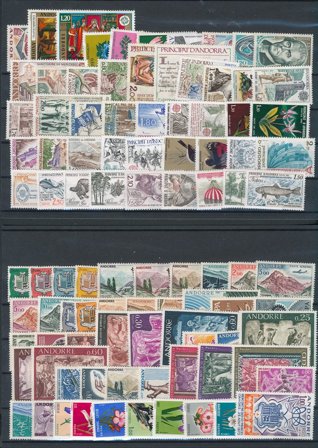 Fransk Andorra 1961-2001 - Postfrisk
