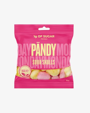 Pändy Candy Sour Skulls - Sokeriton karkki