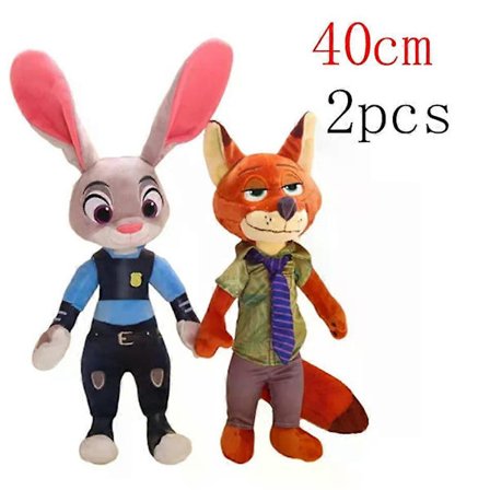 Zootopia Plyslegetøj, Judy og Nick Udstoppede Dukker, Zootropolis Kawaii Plys Anime Figurer, Børneværelses Dekoration Gaver