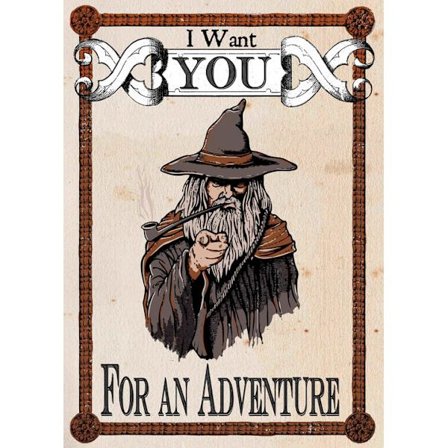 A3 Print - Lord of the rings - Gandalf - I Want You