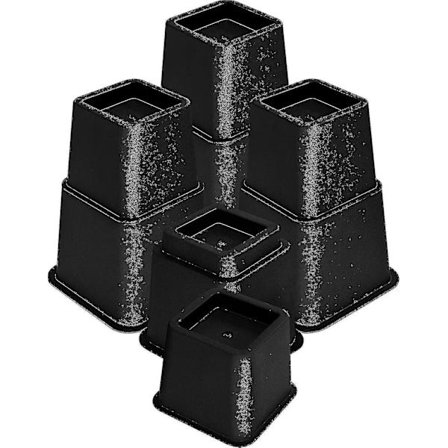 8 stk. justerbare møbelbein av høy kvalitet (4 høye og 4 lave) - Robust bein med plassbesparende design - Sengebein, bordbein, stol eller sofa