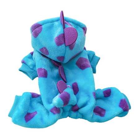 Cats Dinosaur Costume Pustende plysjklær Hunde Dinosaur Costume Vinterdresser