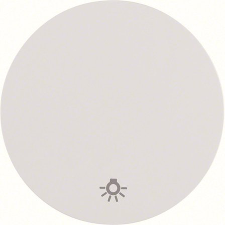 Hager 16202079 Vippearm for R.1 og R.3, hvit Enkel vippe, symbol «lys», Strømbrytere & vegguttak