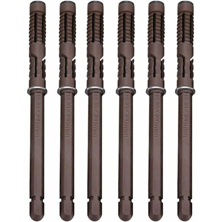 Skjult flytende hyllebrakett Veggmonterte hyllebraketter Ø10x100mm - He