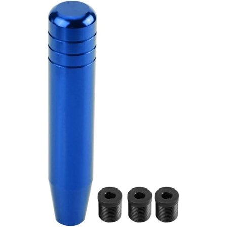 Auton manuaalivaihteen vipu, yleismallinen vaihdevipu alumiiniseoksesta 18 cm, manuaalivaihteen painikkeen pää (sininen)