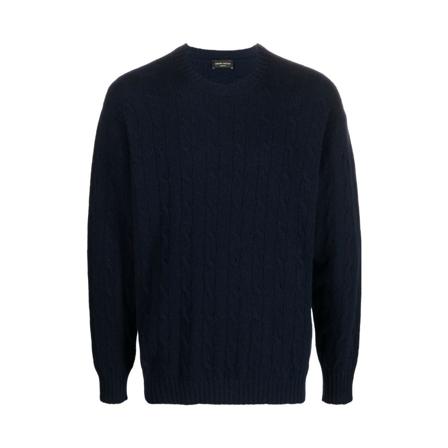 Roberto Collina, Sweater Blauw, Heren, Maat:L
