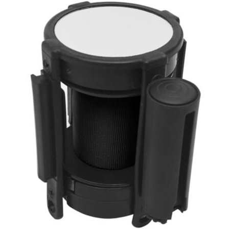 Sisäänvedettävä nauhaeste 200 cm musta