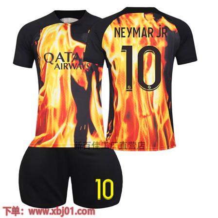 22-23 Pariisin erikoispainos yhteinen jalkapalloasu 7 Mbappe 10 Neymar 30 Messi lasten aikuisten pelipaita No socks size 10 26 yards
