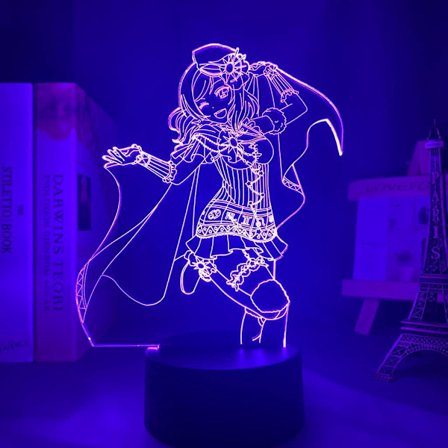 Storlek Bloom Into You Yuu Koito LED-nattlampa för säng