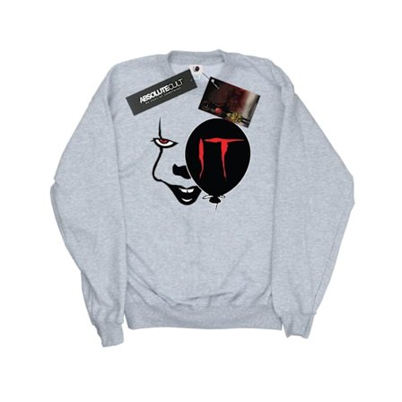 It Dam/Damer Pennywise Smile Sweatshirt XL Heather Grey