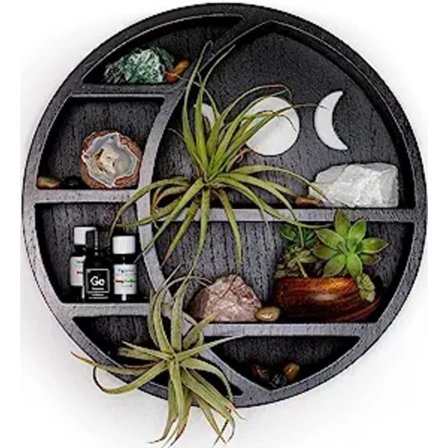 Cat on The Moon Crystal Wood Hylla Display Hylla