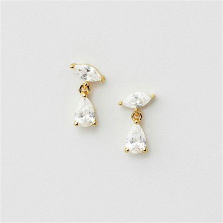 Drop Marquise Studs