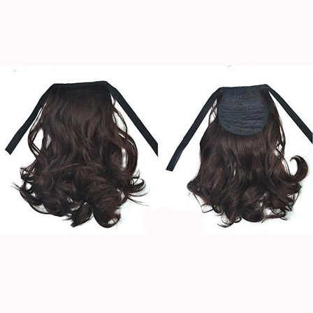 Naisten nauha aaltoileva aaltoileva kihara lyhyt poninhäntä hevoshäntä hiustenpidennykset 20231120(D)