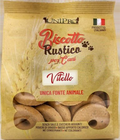 Unipro Biscotto Rustico Vitello Alimento Complementare Per Cani