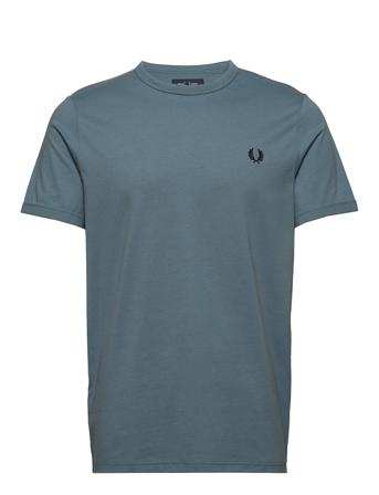 Ringer T-Shirt T-shirts Short-sleeved Blå Fred Perry